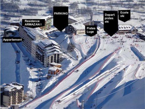 L'Armazan - Studio Pieds De Piste Plat D'Adet Сен-Лари-Сулан Екстериор снимка